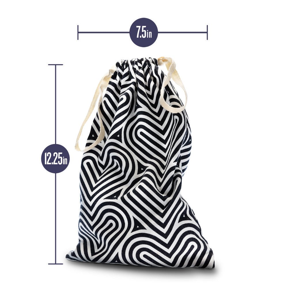 The Collection Embrace Black Cotton Toy Storage Bag